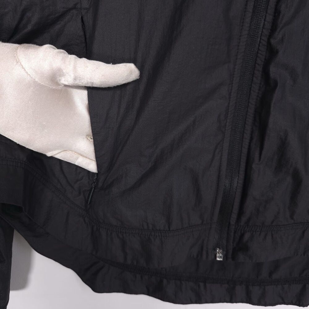 ATHLETA Women’s Jacket SMALL Black Windbreaker Hooded Full Zip Nylon 842603-04 - Picture 5 of 9